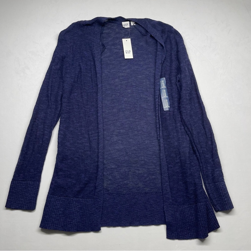 Gap Women’s Long Sleeve Lightweight Cardigan Blue Size XS NWT.